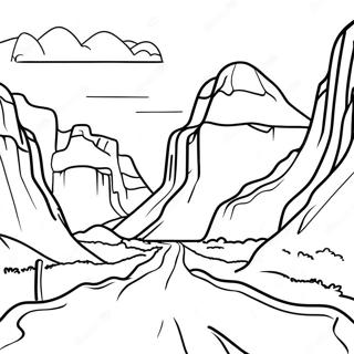 Beautiful Utah National Parks Coloring Page 37413-30094