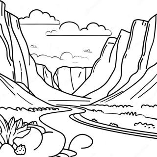 Beautiful Utah National Parks Coloring Page 37413-30095