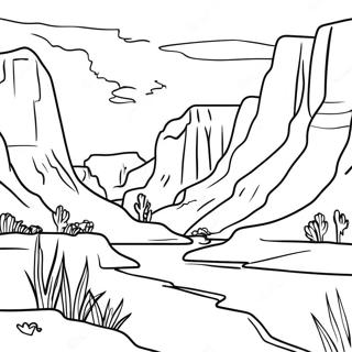 Beautiful Utah National Parks Coloring Page 37413-30096