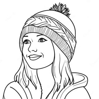 Winter Hat Coloring Page 37422-30082