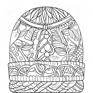 Cozy Knit Winter Hat Coloring Page 37423-30088