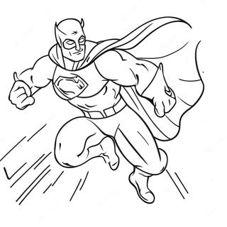 Superhero Comic Action Scene Coloring Page 3742-3085