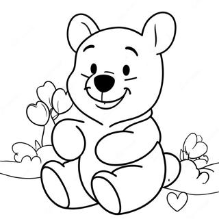 Winnie The Pooh Valentine S Day Coloring Page 37432-30090