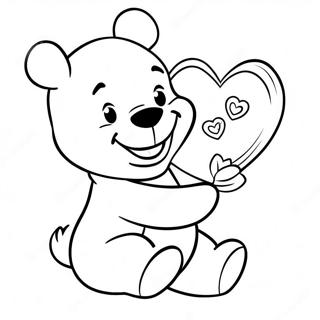 Winnie The Pooh Valentine S Day Coloring Page 37432-30091