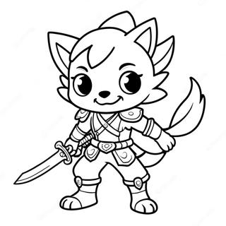 Male Anime Wolf Boy Coloring Pages