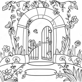 Secret Garden Coloring Page 37462-30118