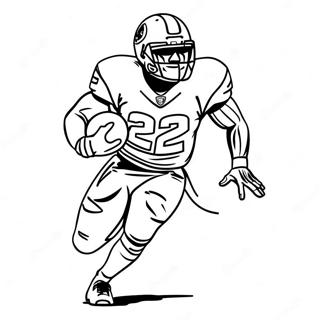 Derrick Henry Running With The Ball Coloring Page 37493-30148