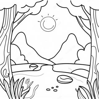 Calming Nature Scenes Coloring Page 37523-30169