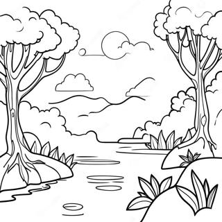 Calming Nature Scenes Coloring Page 37523-30172