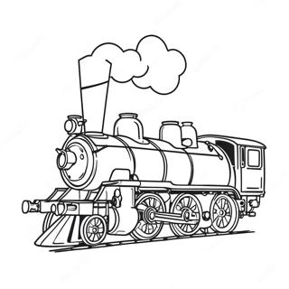 Steam Engine In Motion Coloring Page 37533-30177