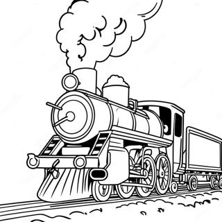 Steam Engine In Motion Coloring Page 37533-30180