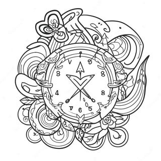 American Traditional Tattoo Coloring Page 37552-30192