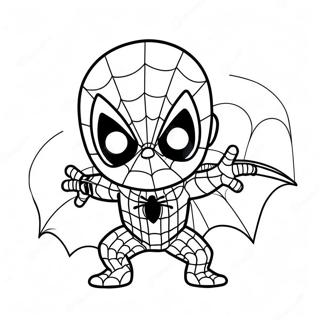 Chibi Spiderman Coloring Page 37572-30208