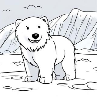 Arctic Dogs Coloring Pages