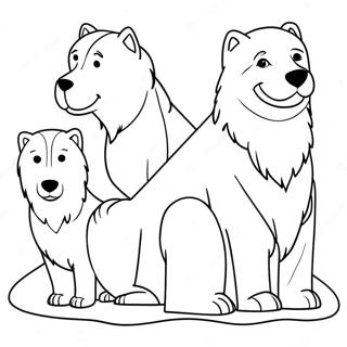 Arctic Dogs Coloring Page 37582-30215