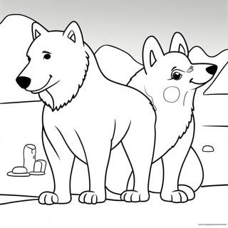 Arctic Dogs Coloring Page 37582-30216