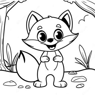 Swiper The Fox In A Sneaky Pose Coloring Page 37593-30222