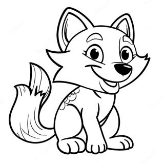 Swiper The Fox In A Sneaky Pose Coloring Page 37593-30223