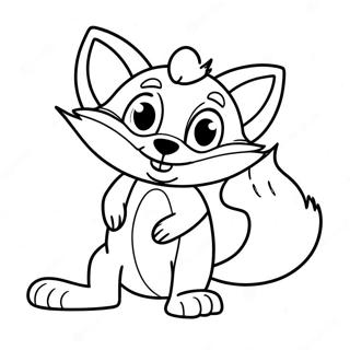 Swiper The Fox In A Sneaky Pose Coloring Page 37593-30224