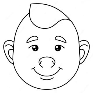 Cute Cartoon Nose Coloring Page 37603-30231