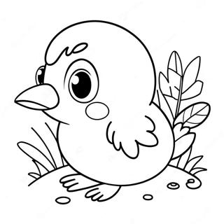 Cute Kiwi Bird Coloring Page 37613-30239