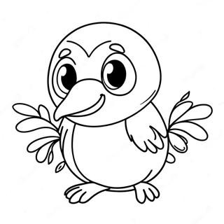 Cute Kiwi Bird Coloring Page 37613-30240