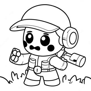 Brawl Stars Leon Coloring Pages