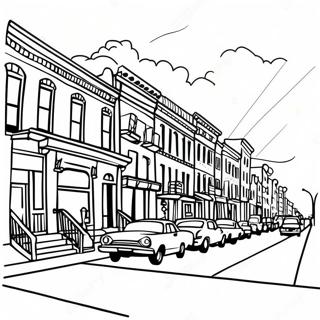 Vibrant Harlem Street Scene Coloring Page 37703-30313