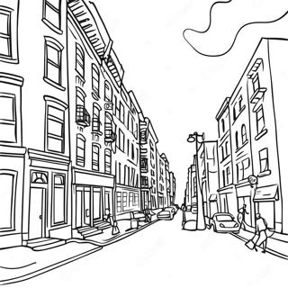 Vibrant Harlem Street Scene Coloring Page 37703-30314