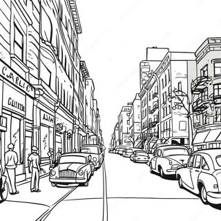 Vibrant Harlem Street Scene Coloring Page 37703-30315