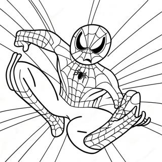 Spiderman Happy Birthday Coloring Pages