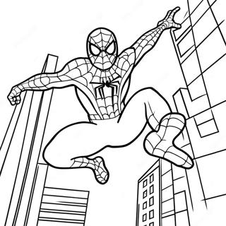 Spiderman Happy Birthday Coloring Pages