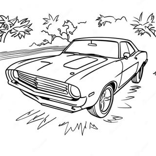 Muscle Car Coloring Pages