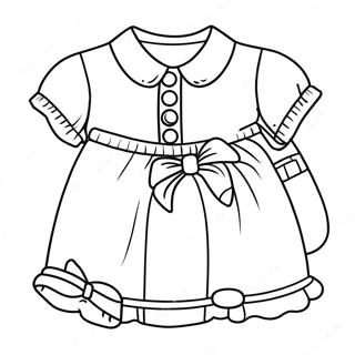 Cute Baby Clothes Coloring Page 37732-30335