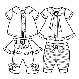 Cute Baby Clothes Coloring Page 37732-30336