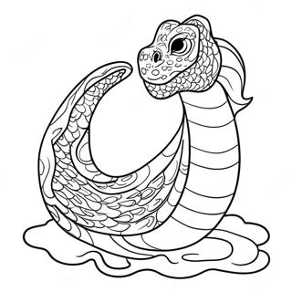 Majestic Sea Serpent Coloring Page 37783-30381