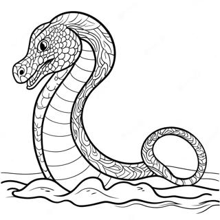 Majestic Sea Serpent Coloring Page 37783-30383