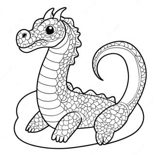 Majestic Sea Serpent Coloring Page 37783-30384