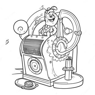 Mr Peabody S Time Machine Coloring Page 37813-30402