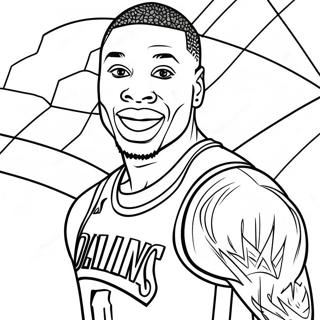 Damian Lillard Coloring Pages