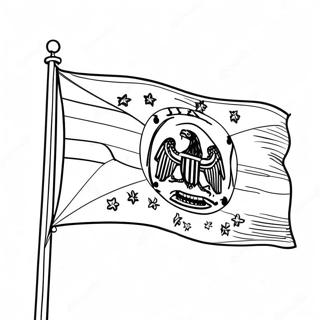 Colorful State Flag Coloring Page 37873-30457