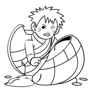 Gaara With Sand Gourd Coloring Page 37883-30453