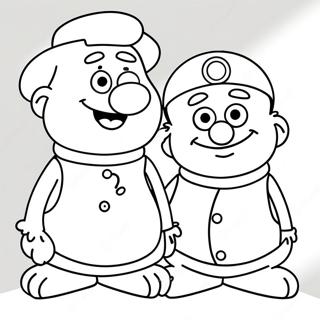 Burt And Ernie Coloring Page 37892-30464