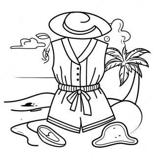 Colorful Beachwear Coloring Page 37913-30484