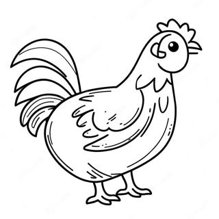 Chicken For Adults Coloring Pages