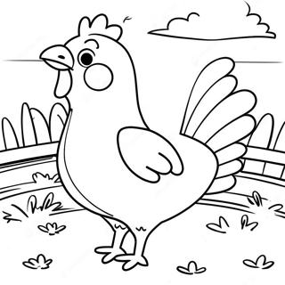 Chicken For Adults Coloring Pages