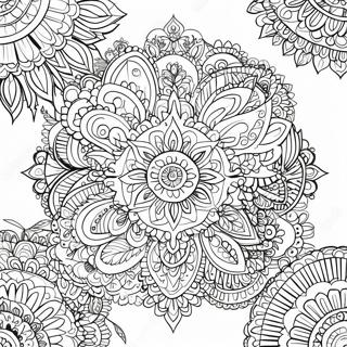 Intricate Black Mandala Coloring Page 37943-30506