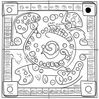 Board Game Coloring Pages