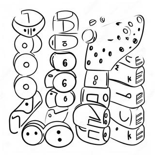 Colorful Board Game Pieces Coloring Page 37953-30516