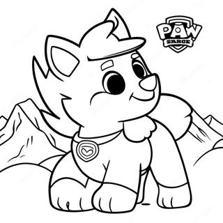 Everest Skye Paw Patrol Coloring Page 37962-30524